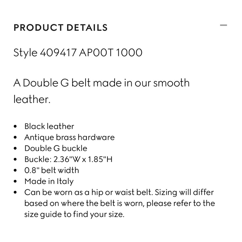 Authentic Gucci belt - Picture 9 of 10
